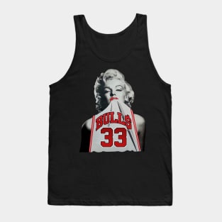 Marilyn Monroe Chicago Scottie Pippen white Tank Top